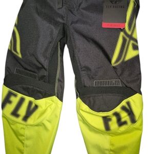Fly Racing Kids Bottoms - Black and Yellow
